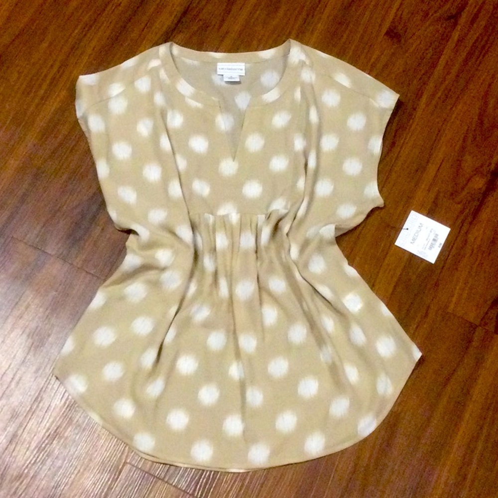 Womens sheer shirt, Liz Claiborne, size M, NWT